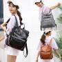 KBW543 Retro Shoulder Bag Female New Tide Soft Leather with Large Capacity Dual-use Student Backpack Schoolbag
