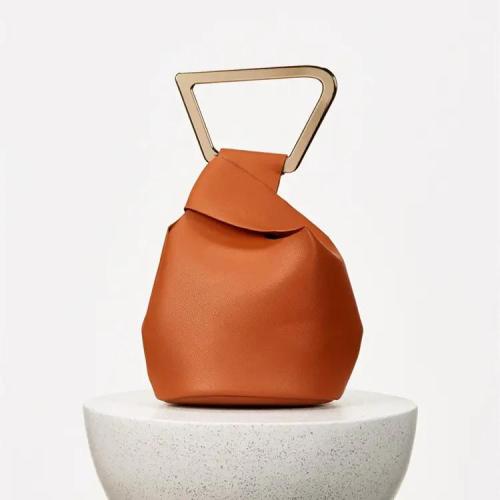 Fashion Trend Niche Design Sac A Main 2023 European And American Irregular Bucket Bag Temperament Handle Clear Acrylic Handbag