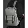 ZWY222 New Men Simple Waterproof PU Shoulder Bag Hot Sale Multi-pocket Laptop Backpack Wholesale Business Travel Student Bag