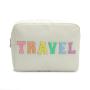 Glossy Packaging Bags for Make Up Pouch Kid Jelly Case With Zipper Waterproof Cosmetic Bag