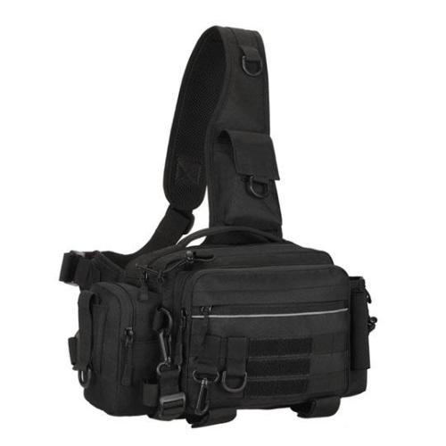 Multifunctional Lure Fishing bag large waist pack Tactical Crossbody fishing fishing bag Pole bag storage outdoor backpack