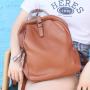 2024 new women's double shoulder strap backpack soft leather backpack trendy fashion head layer cowhide leather travel type back