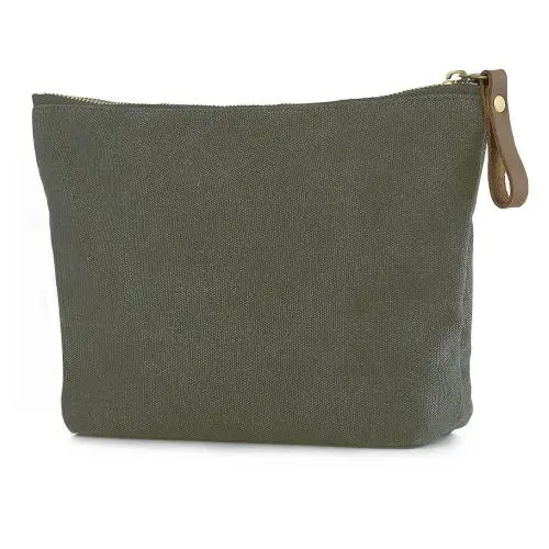 Gelory Professional China Supplier Durable Canvas Large Makeup Bag Pouch Purse Cosmetic Organizer for Women