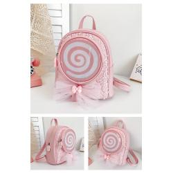 Fashionable Girl Backpack Designer Ita Bag Clear PVC Custom Ita Bag Pin Display
