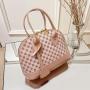 New Designer Mini Cute Print Pu Leather Shell Shape Hand Bag Purse Messenger Crossbody Shoulder Phone Bag For Women Ladies
