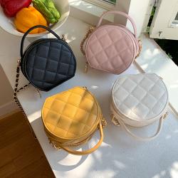 Wholesale Korean Design Gentle Messenger Bag Summer Cute Handbag Double Open Zipper PU Leather Chain Wallet Girls