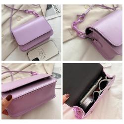 KBW125 2023 Ramadan Offers Hot Sale Simple PU Textured Shoulder Messenger Bag Casual Girls Mini Bag