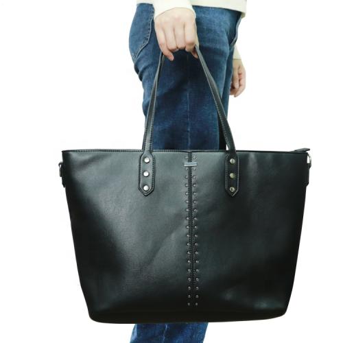 Faux Leather Tote Shoulder Bag Travel Bag fits to Laptop for Women Extra Large Work Tote Bag