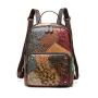 2020 Hot Selling Women's Genuine Embossed Leather School Laptop BackPack