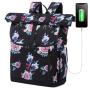 LOVEVOOK 2022 waterproof rolltop backpack 17.3  rose laptop compartment large university students travel women laptop backpacks