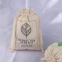 Reusable Custom Logo Printed Cotton Drawstring Dust Bag For Gift Handbag Hat Shoe Packaging Dost Cotton Pouch