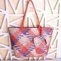 New Korean Tide Four Seasons Woven Women'S Shoulder Bag Retro Large Capacity Leisure Handbag Three-Piece Set Bag
