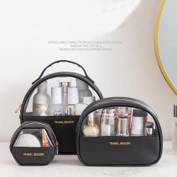 Fashion Transparent PVC Travel Organizer Clear Makeup Bag Cosmetic Beauty Case Toiletry Bag Make Up Pouch Wash Bags