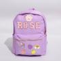Keymay Purple Women Sports Travel Bag Custom Backpack With Logo School Kids Backpack Small Diaper Bag Backpack