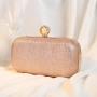 Hot selling elegant Sparkling Pearl Box Bag Women's Handbag Champagne Evening Dress Bag Wholesale Clutch Bags