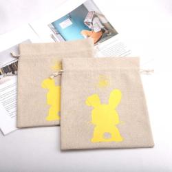 Hot Sale Eco-friendly Natural Moisture-proof Jute Sack Drawstring bag Custom Logo Printed Recyclable Gift Hemp Jute Pouch