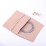 Jiaxinda Luxury Custom Emboss Jewelry Pouch Packaging Microfiber Flap Envelope Necklace Bracelet Jewelry Bag