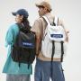 HR066 New Shoulder College Students School Bag Nylon Waterproof Fashion Letters Bag Junior High School Travel Laptop Backpack