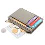 Custom Logo PU Leather Women Credit Card Holder RFID Blocking Slim Card Holder Wallet cartera de mujer