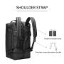 XL191 Multiple Carrying Styles Anti Water Large Capacity Travel Bag Fashion Wet Dry Separation Gym Bag Durable Sports Duffle Bag