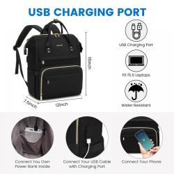 LOVEVOOK Fashion High quality Waterproof Laptop Bag School Bookbag Carry on Teacher Nurse Daypack Travel Women Laptop Backpack