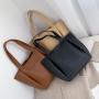 Hot Sale Woman Soft PU Leather Tote Bags Handbag Lady Autumn & Winter Fashion Large Capacity Useful Shoulder Bag