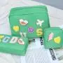 Baby pouch with Chenille Letter Patch Travelling Kits Storage Organizer Beauty Toiletry cosmetic Preppy Nylon Pouch Makeup Bag