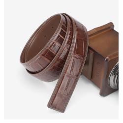Cinturones De Cuero Genuinos Designer Custom Luxury Famous Brand Crocodile Belts For Man Fashion Genuine Leather Waist Mens Belt