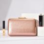 Fashionable solid color minimalist glossy light texture party evening bags handbags ladies purse clutch bag for women