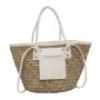 New Fashion Woven Bag Beach Travel Basket Hand bag Retro Straw Tote Bag For Women