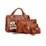 CCF95 Wholesale Handbag Sets 4 Pieces Lady Hand Bags 2023 Women Shoulder Handbag Set PU Leather Crossbody Tote Bags