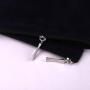 Custom Logo Printing Velvet Zipper Purse Cosmetic Lipstick Storage Bag Velvet Makeup Zipper Pouch
