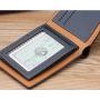 ZR425 Men Short Wallet Card Holder Multiple Card Positions Case Frosting Purse Retro Money Clip Billfold Dollars PU Open Wallet