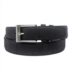 Classic Single Prong Buckle Vegan Belt Premium Causal Reversible Cork Leather Belt For Men