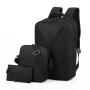 Luxury USB Charging Rucksack Multifunctional Waterproof Bags For Male Travel Backpack Casual Backpack Set For Men