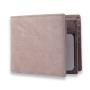 Crazy Horse Genuine Leather Slim Pocket Wallets Men Bifold Short Wallet