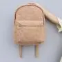 Keymay RTS High Quality Personalized Chenille Varsity Patches Teddy Sherpa School Book Bag Children School Bags Plush Backpack