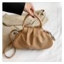 Clouds Trending Handbags 2022 Pu Leather Women Designer Bags Pure Color Fashion Hand Bag Woman Leather Bags Designer Lady JY1023