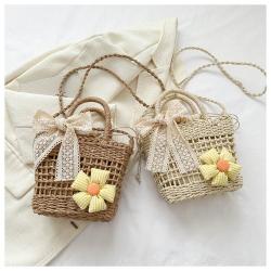 New Handmade Woven Grass Handbag Casual Shoulder Bag