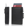2023 customized metal card holder leather card case smart rfid aluminum card holder wallet