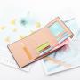 OEW033 New Women Purses Luxury Card Holder Pu Leather Wallets for Women Fashionable Short Solid Color Money Poceket