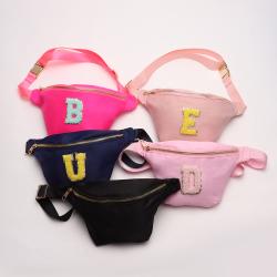 Keymay RTS 12 Colors High Quality Gold Hardware Waterproof Nylon Crossbody Chest Bag Waist Bag Sport Custom Logo Fanny Pack