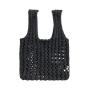 Wholesale Fashion Soft Cotton Thread Braid Women Tote Handbags Specially Designed Knit Embroidered Hollowed-Out Female Hand Bags