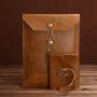 Factory Direct Leather Notebook Sleeve Ultra Slim Leather Sleeve Laptop Case Pouch