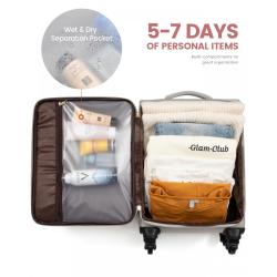 LOVEVOOK Carry On Luggage Airline Approved with TSA Lock bags Spinner Wheels large Lightweight Travel Suitcase for Men Women