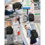 LOVEVOOK OEM 40L Large Capacity Carry On Travel Backpack Flight Approved Business Laptop Back pack Suitcase with 3 Packing Cubes