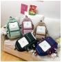 ZR835 Schoolbag New Backpack Fashion High Capacity Unisex Computer Laptop Bag Nylon High School Students Letter Backpack Trend