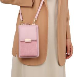 KBW772  New Solid Colour Simple Ladies Mobile Phone Bag Purses Handbags High Quality PU Shoulder Crossbody Women Wallet