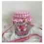 New Style Girl Custom Clear Ita Bag Fashion Chain transparent bucket ita bag for women