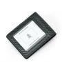 Bifold wallet customized carbon fiber PU leather men wallet